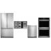 Jenn-Air JFC2290VEM 21.8 cu. ft. French-Door Refrigerator, JDS1750EP 6.4 cu ft Dual Fuel Convection Range, JDB9000CWP 24 in. Built In Fully Integrated Dishwasher in Stainless Steel